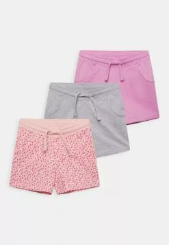 Friboo Niños SOLID SPORT 3 PACK - Shorts - Grey - 102_pink - 402_purple - 404