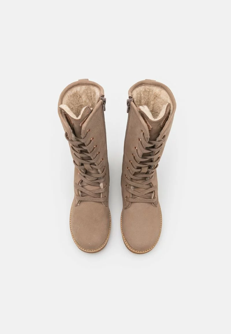 Friboo Niños LEATHER - Botas Con Cordones - Taupe 6 Friboo Niños LEATHER - Botas Con Cordones - Taupe - Imagen 4