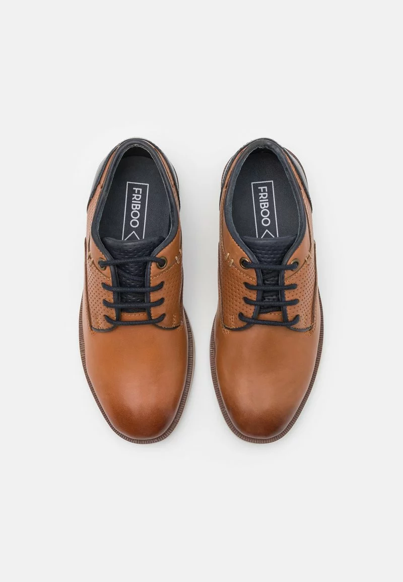 Friboo Niños LEATHER - Zapatos Con Cordones - Cognac 6 Friboo Niños LEATHER - Zapatos Con Cordones - Cognac - Imagen 4