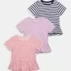 Friboo Niños PEPLUM HEM TEE 3 PACK - Camiseta Estampada - Pink - 402_purple - 404_dark Blue - 503 2 Friboo Niños PEPLUM HEM TEE 3 PACK - Camiseta Estampada - Pink - 402_purple - 404_dark Blue - 503 -Tienda Friboo barata 1a6045a7da36400a8385b1332054c1da