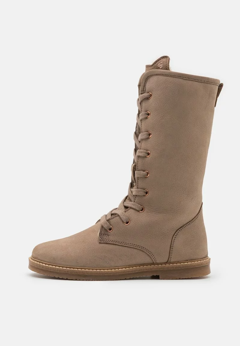 Friboo Niños LEATHER - Botas Con Cordones - Taupe 3 Friboo Niños LEATHER - Botas Con Cordones - Taupe