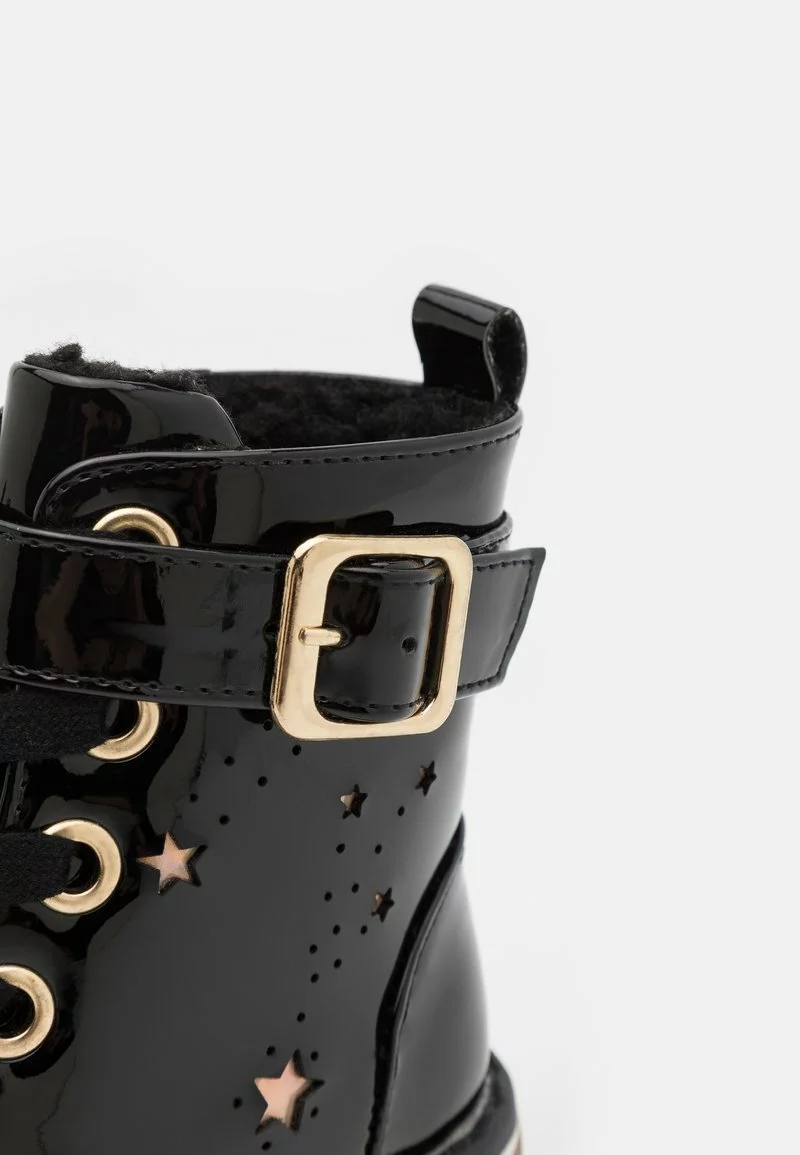 Friboo Niños Botines Con Cordones - Black 8 Friboo Niños Botines Con Cordones - Black - Imagen 6