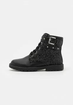 Friboo Niños Botines Con Cordones - Black