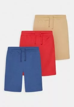 Friboo Niños SOLID 3 PACK - Pantalones Deportivos - Tan/red/blue
