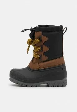 Friboo Niños Botas Para La Nieve - Brown/black