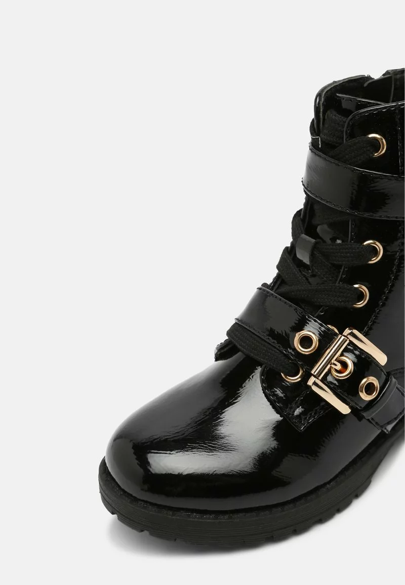 Friboo Niños Botines Con Cordones - Black 9 Friboo Niños Botines Con Cordones - Black - Imagen 7