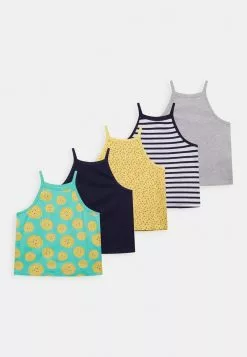 Tienda Friboo barata 18 Friboo Niños STRAPPY VEST 5 PACK - Top - Multi-coloured - 917_yellow - 202_dark Blue - 503