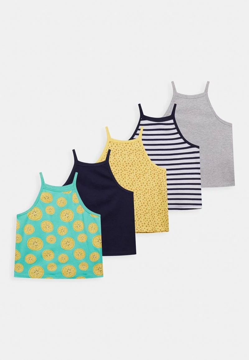 Friboo Niños STRAPPY VEST 5 PACK - Top - Multi-coloured - 917_yellow - 202_dark Blue - 503 3 Friboo Niños STRAPPY VEST 5 PACK - Top - Multi-coloured - 917_yellow - 202_dark Blue - 503