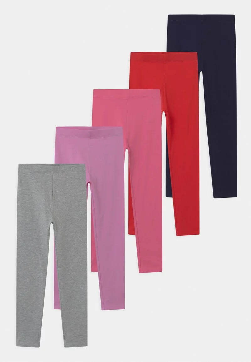 Friboo Niños 5 PACK - Leggings - Pink/light Pink/red 3 Friboo Niños 5 PACK - Leggings - Pink/light Pink/red