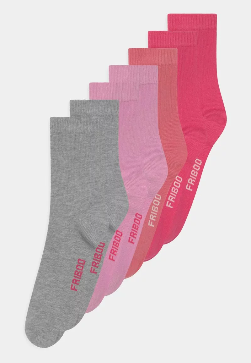 Friboo Niños 7 PACK - Calcetines - Grey/pink/purple 3 Friboo Niños 7 PACK - Calcetines - Grey/pink/purple