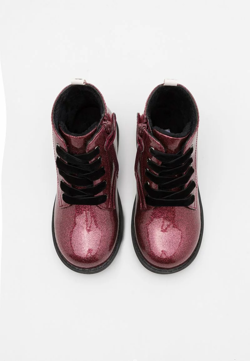 Friboo Niños Botines Con Cordones - Bordeaux 6 Friboo Niños Botines Con Cordones - Bordeaux - Imagen 4