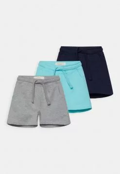 Friboo Niños SOLID SPORT 3 PACK - Shorts - Grey / Dark Blue /turquoise