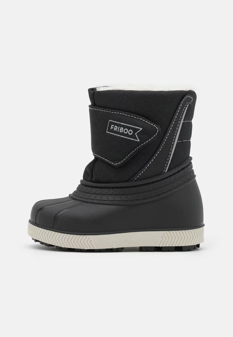 Friboo Niños Botas Para La Nieve - Black 3 Friboo Niños Botas Para La Nieve - Black