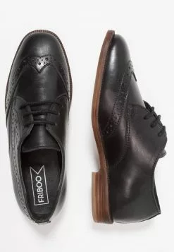 Friboo Hombre LEATHER - Zapatos De Vestir - Black