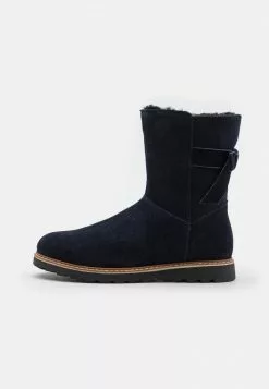 Friboo Niños LEATHER - Botas Para La Nieve - Dark Blue