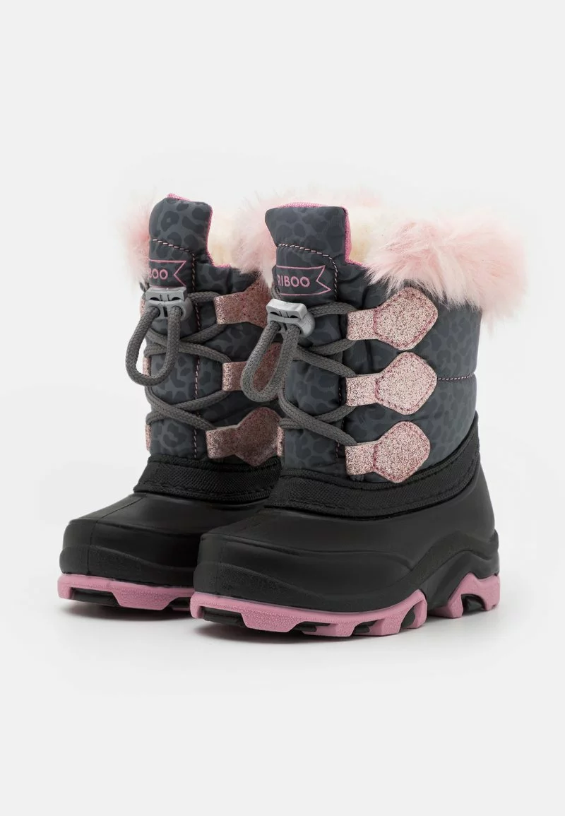Friboo Niños Botas Para La Nieve - Dark Grey 4 Friboo Niños Botas Para La Nieve - Dark Grey - Imagen 2