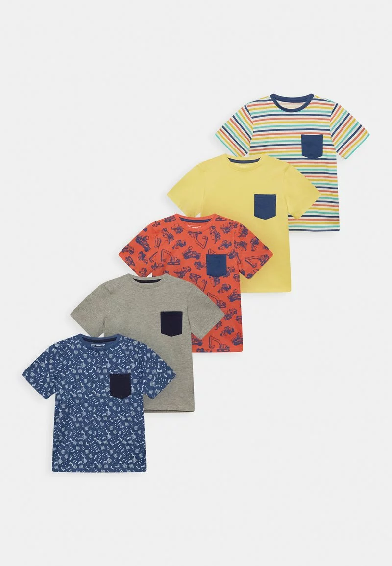 Friboo Niños POCKET TEE 5PACK - Camiseta Estampada - Multi-coloured /yellow/blue 3 Friboo Niños POCKET TEE 5PACK - Camiseta Estampada - Multi-coloured /yellow/blue