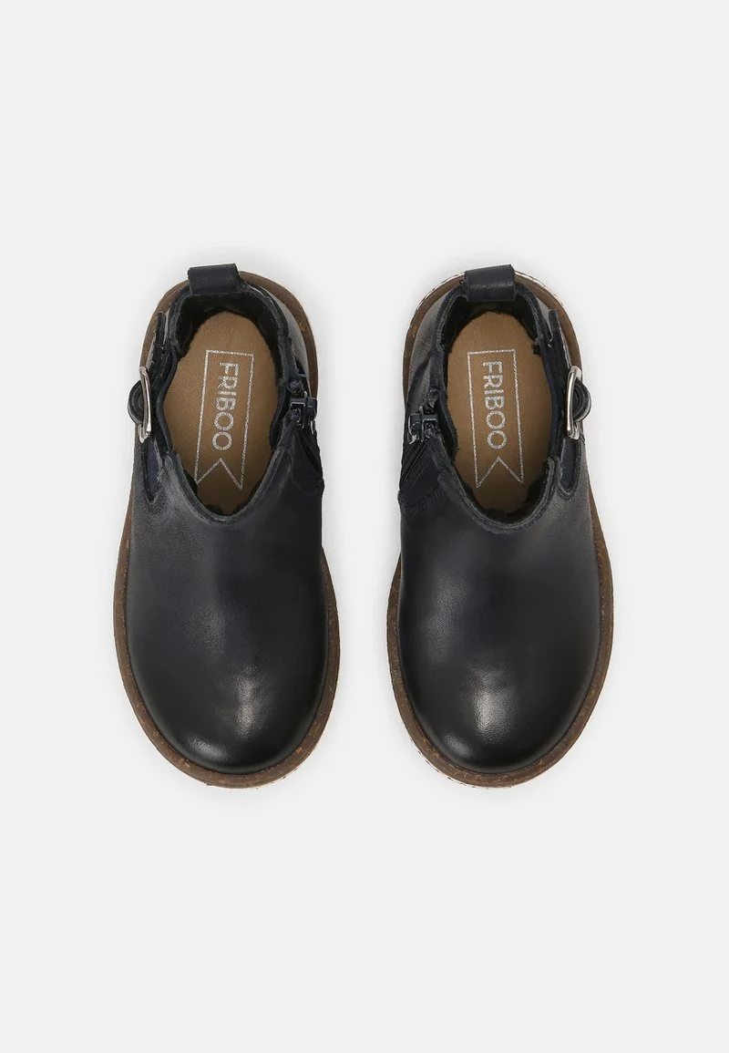 Friboo Unisexo LEATHER BOOTIES - Botines - Dark Blue 6 Friboo Unisexo LEATHER BOOTIES - Botines - Dark Blue - Imagen 4