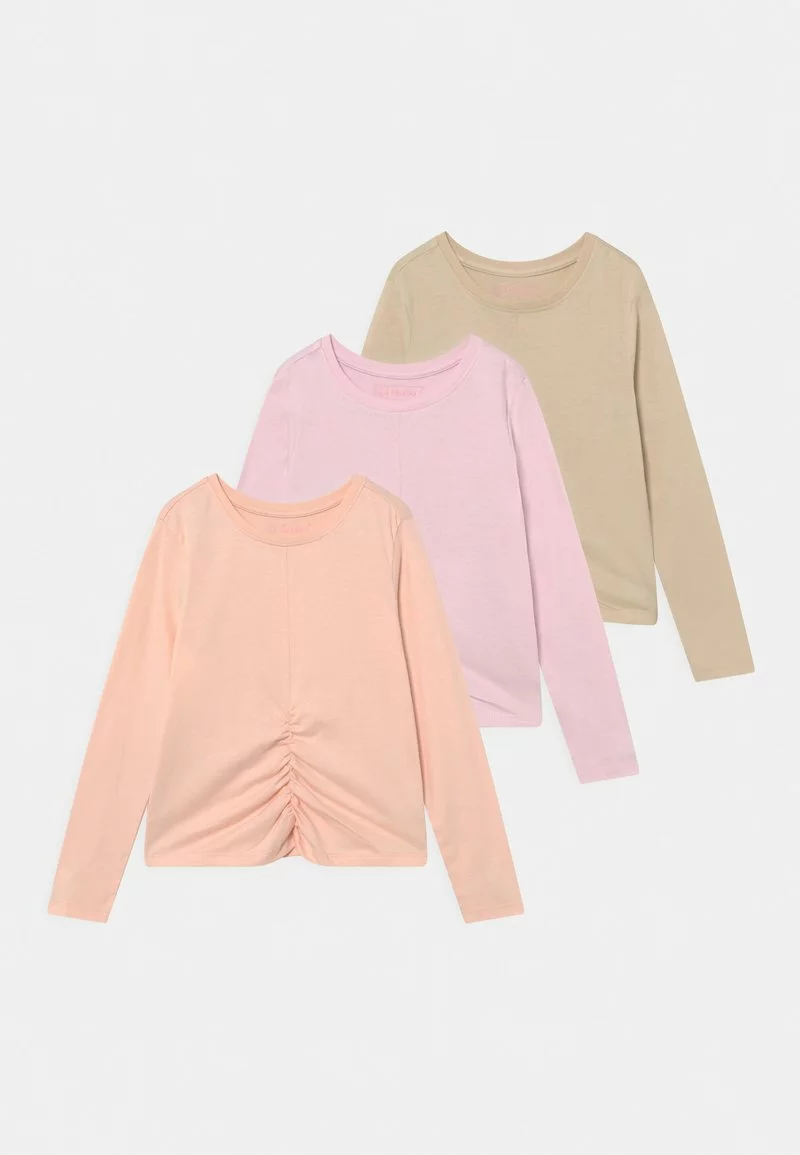 Friboo Niños 3 PACK - Camiseta De Manga Larga - Purple/light Pink/beige 3 Friboo Niños 3 PACK - Camiseta De Manga Larga - Purple/light Pink/beige