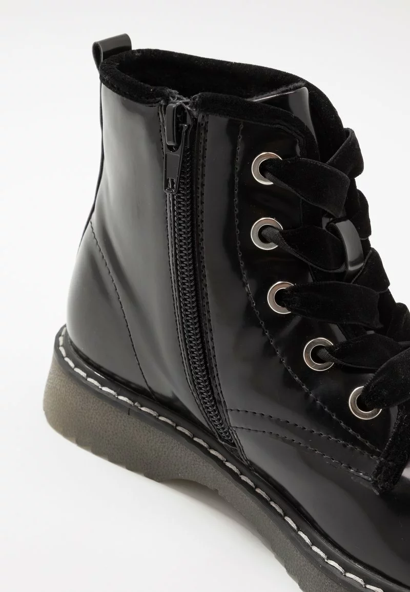 Friboo Niños Botines Con Cordones - Black 5 Friboo Niños Botines Con Cordones - Black - Imagen 3