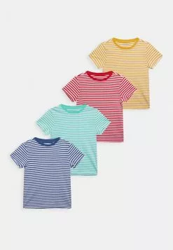 Friboo Niños MPACK: 4 YARN DYE STRIPE T-SHIRT - Camiseta Estampada - Multi-coloured - 917_blue - 502_turquoise - 505
