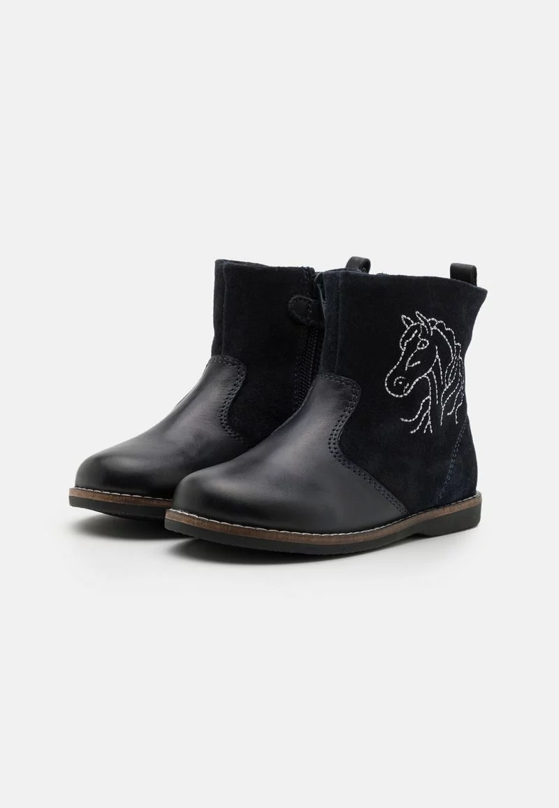 Friboo Niños LEATHER - Botines - Dark Blue 4 Friboo Niños LEATHER - Botines - Dark Blue - Imagen 2