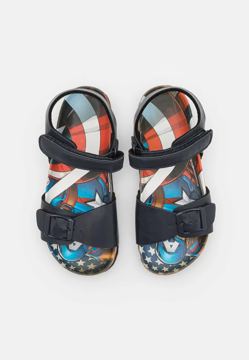 Friboo Unisexo MARVEL CAPTAIN AMERICA STRAPPY SANDALS UNISEX - Sandalias - Dark Blue 6 Friboo Unisexo MARVEL CAPTAIN AMERICA STRAPPY SANDALS UNISEX - Sandalias - Dark Blue - Imagen 4