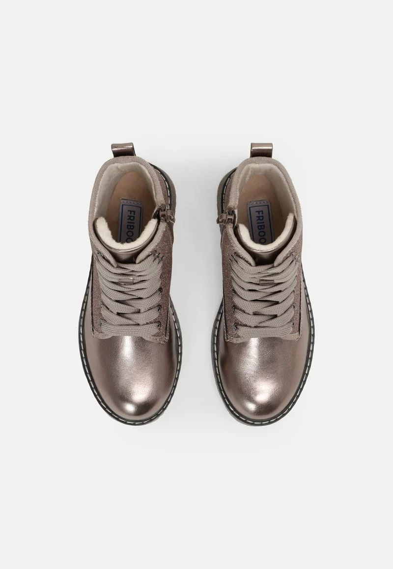 Friboo Niños Botines Con Cordones - Bronze 6 Friboo Niños Botines Con Cordones - Bronze - Imagen 4