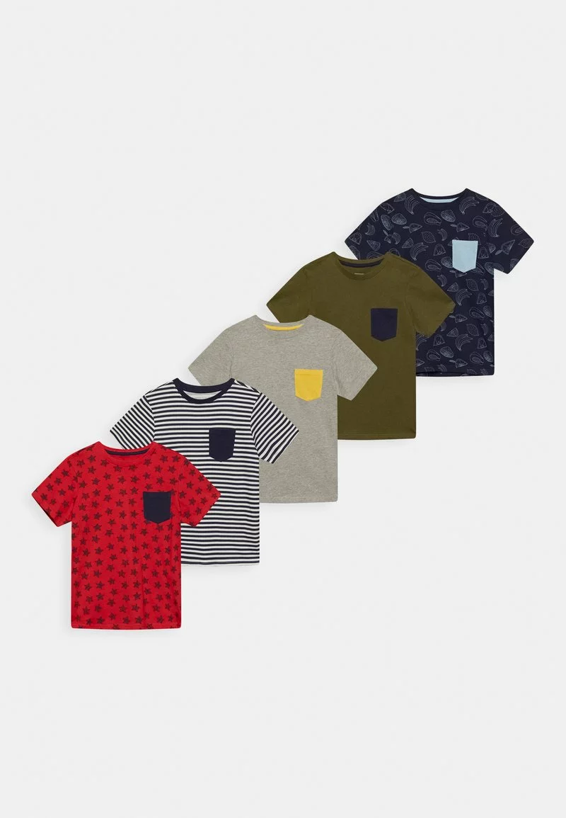 Friboo Niños 5 PACK POCKET TEE - Camiseta Estampada - Multi-coloured / Blue /khaki 3 Friboo Niños 5 PACK POCKET TEE - Camiseta Estampada - Multi-coloured / Blue /khaki