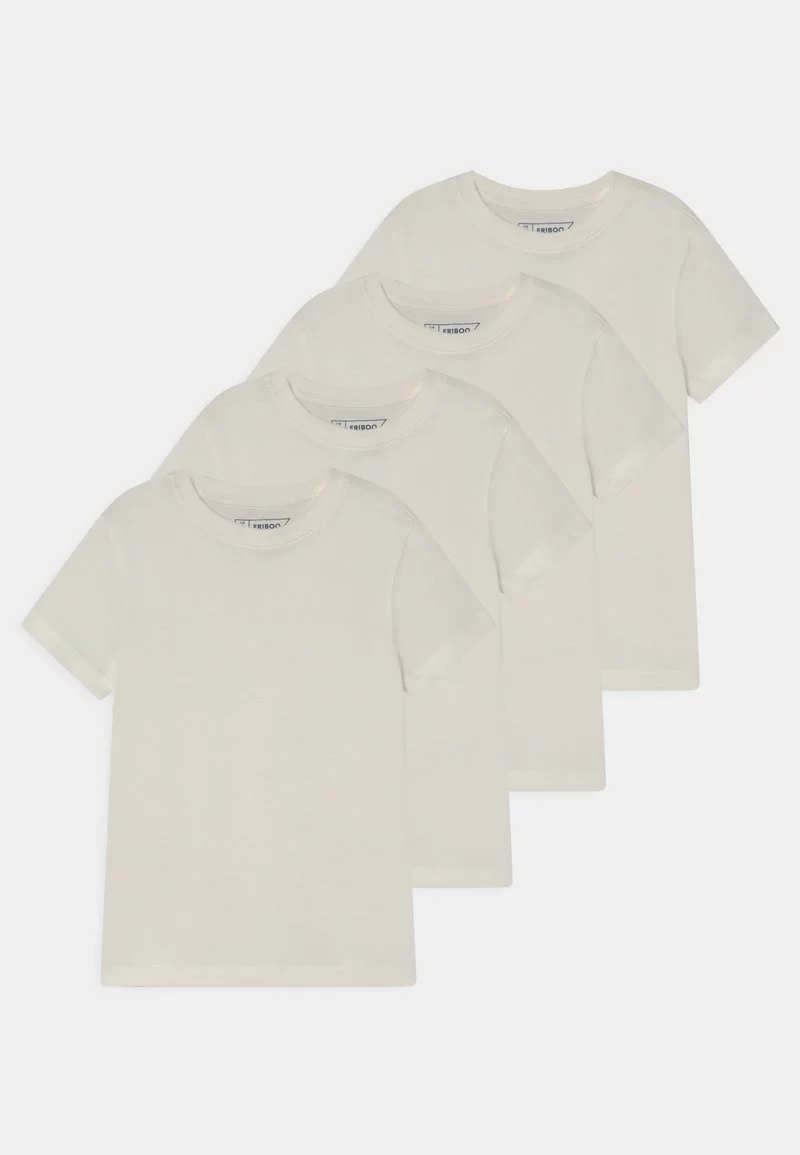 Friboo Niños BASIC BOY TEE 4 PACK - Camiseta Básica - White 3 Friboo Niños BASIC BOY TEE 4 PACK - Camiseta Básica - White