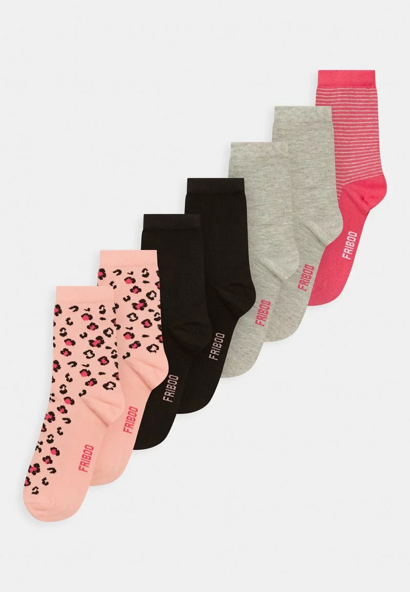 Friboo Niños GIRLS 7 PACK - Calcetines - Grey/pink/black 3 Friboo Niños GIRLS 7 PACK - Calcetines - Grey/pink/black