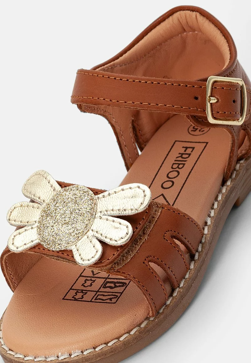 Friboo Niños LEATHER SANDALS - Sandalias - Gold/cognac 8 Friboo Niños LEATHER SANDALS - Sandalias - Gold/cognac - Imagen 6