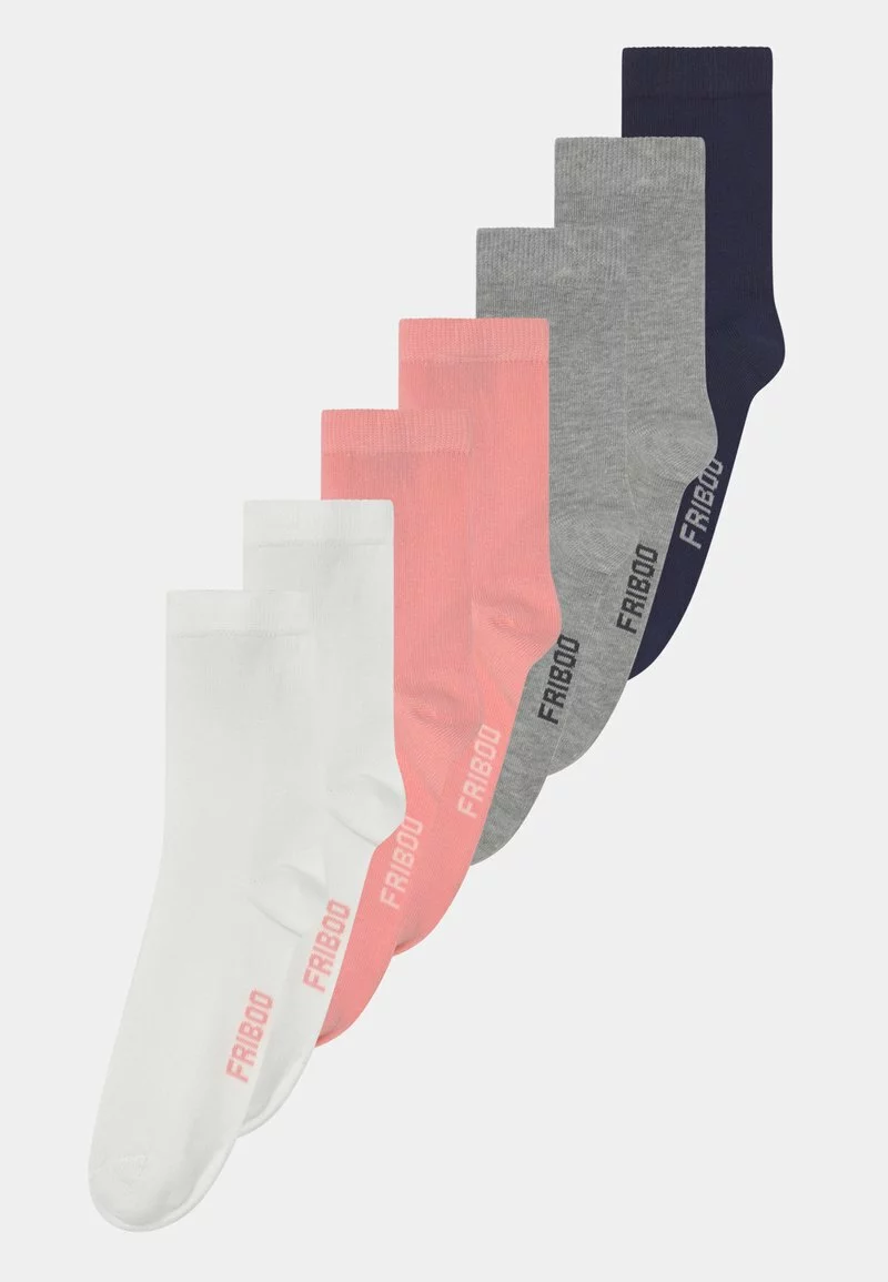 Friboo Niños 7 PACK - Calcetines - White/pink/grey 3 Friboo Niños 7 PACK - Calcetines - White/pink/grey