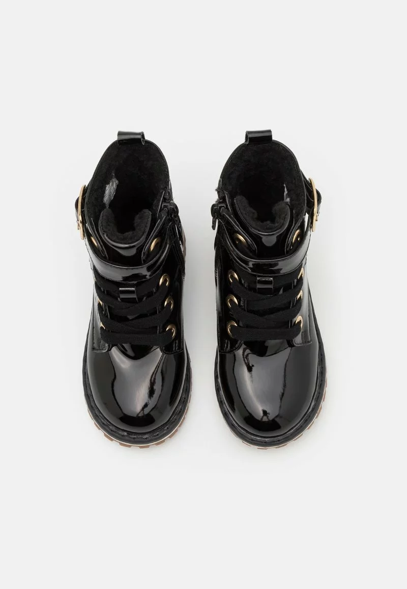 Friboo Niños Botines Con Cordones - Black 6 Friboo Niños Botines Con Cordones - Black - Imagen 4