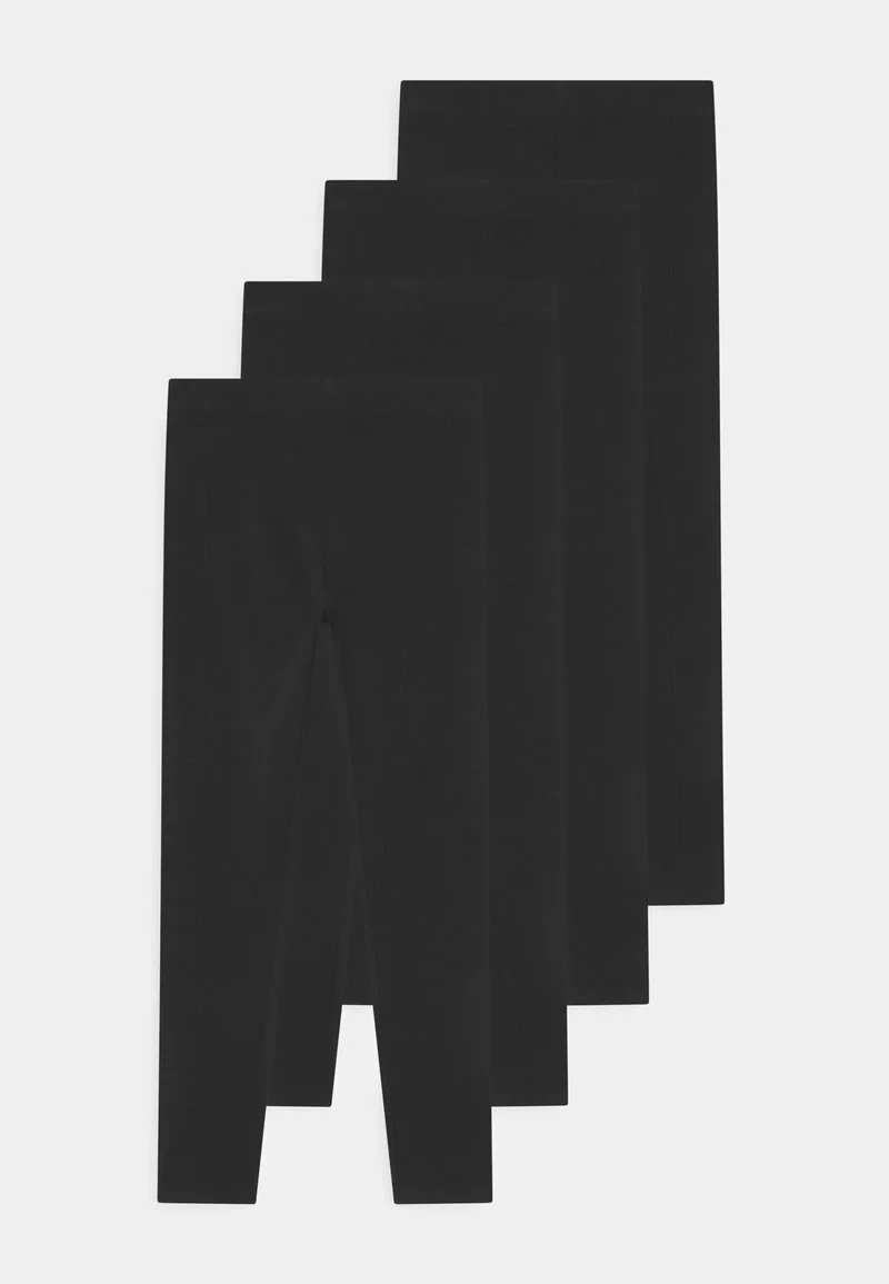 Friboo Niños BASIC GIRLS 4 PACK - Leggings - Black 3 Friboo Niños BASIC GIRLS 4 PACK - Leggings - Black